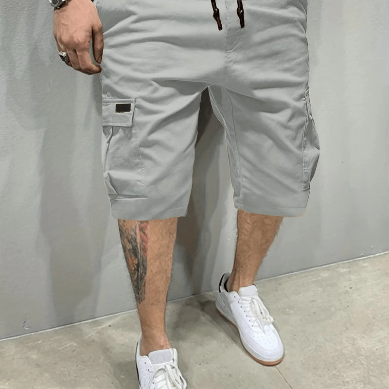 Classic Design Cargo Shorts, Men's Casual Multi-Pocket | SAMAG