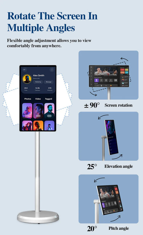 HD Live Display for High-end Events Home White LED LCD Portable Mini TV 60Hz Professional Cinema Screen for Meeting Bedroom