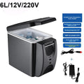 6l Portable Car Refrigerator, Small Mini Cooling Unit, Mini Refrigerator, Car Cooler Box, Bicycle Model Hot And Cold Box
