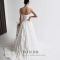 Sondr Customized Elegant Taffeta Pleats Korean Wedding - View 5 | SAMAG