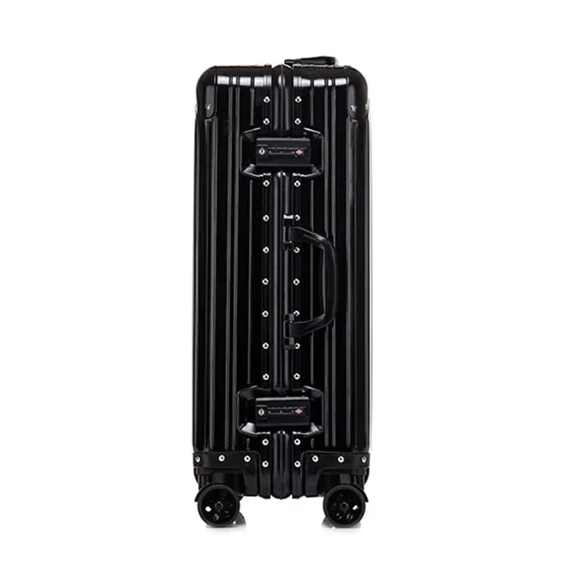 KLQDZMS Cabin Suitcase Full Aluminum Magnesium Alloy Boarding Box 20"24"26"29 Inch Large Capacity Trolley Case Business Luggage
