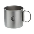 Ultralight Titanium Coating Cup Water Cup Mug Foldable Handle Outdoor Portable Camping Picnic Beaker Coffee Cup Kitchen