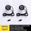 easy installation Automatic Shoelaces Without ties Black white Swivel Buckle Laces Thick Rope Sneakers Shoelace Shoe Accessories