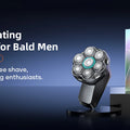 Kensen S32 Electric Head Shaver for Men 7D Floating Cutter USB-C Rechargeable 8100/8500 RPM IPX6 Waterproof Magnetic Head Razor