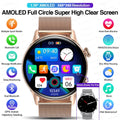 2026 New Smartwatch Women AMOLED HD Screen Always On Display Bluetooth Call IP68 Waterproof GPS Smart Men Watch For Android ios