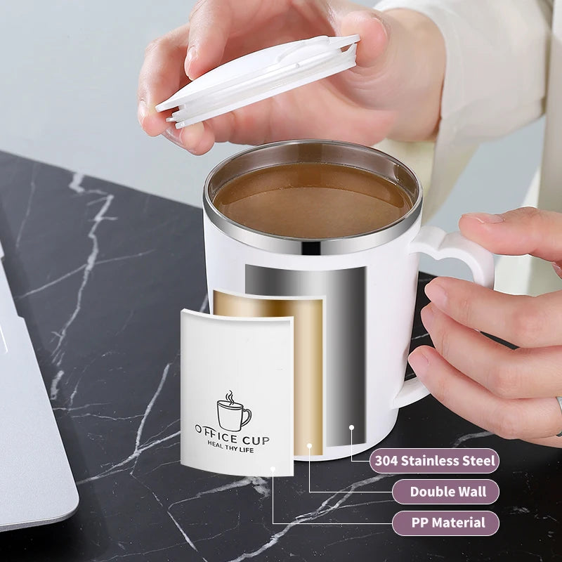 350ml Thermos Mug 304 Stainless Steel Coffee Cup - Visuel 4 | SAMAG