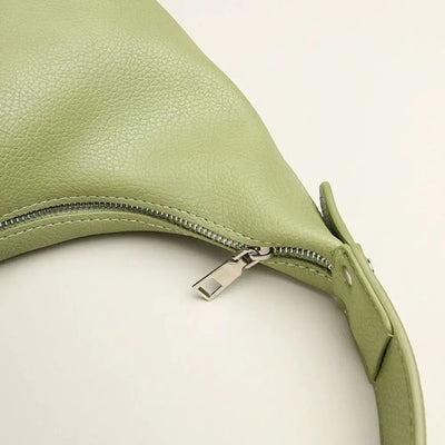 Fashion Large Capacity PU Hobo Bag Korean Style Solid | SAMAG