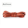 Autumn Winter Waxed Cotton Shoelaces 0.8CM Width Flat Waterproof Laces Unisex Boots Casual Sneakers Shoelace Leather Laces Shoes