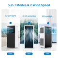 8000 BTU Air Conditioner Portable for Room up to 350 Sq. Ft, with Remote Control, Powerful Cooling, White