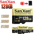 High Speed Memory Card 128GB 256GB 512GB Micro TF SD Card U3 V30 A2 with Adapter for Nintendo Switch Phone Gaming Memory Card