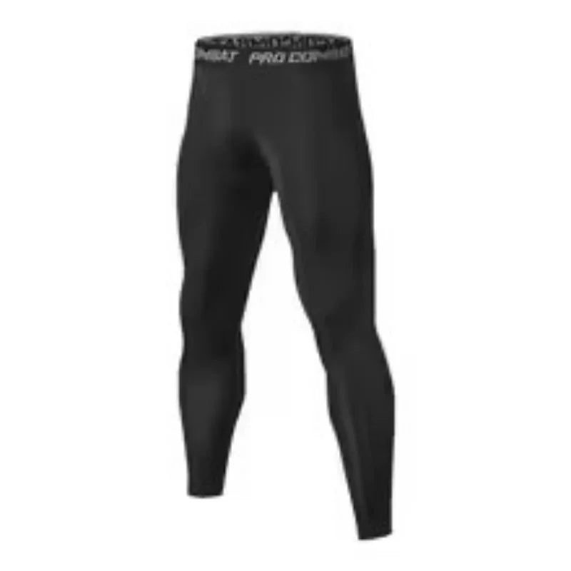 Men's Leggings Compression Pants Sports Leggings Basketball Quarter Shorts Quick Drying Running Training Stretch Fitness Pants