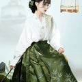 Hanfu Horse Face Skirt Chinese Style Costume Mamianqun Ming Dynasty Weaving Chinese Dress Vest Skirt