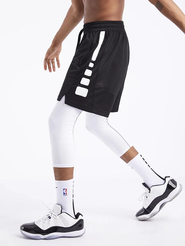 Basketball Shorts Training Men Active Shorts Loose Pockets Cycling Exercise Training Running Bodybuilding Sports Bottom Clothes