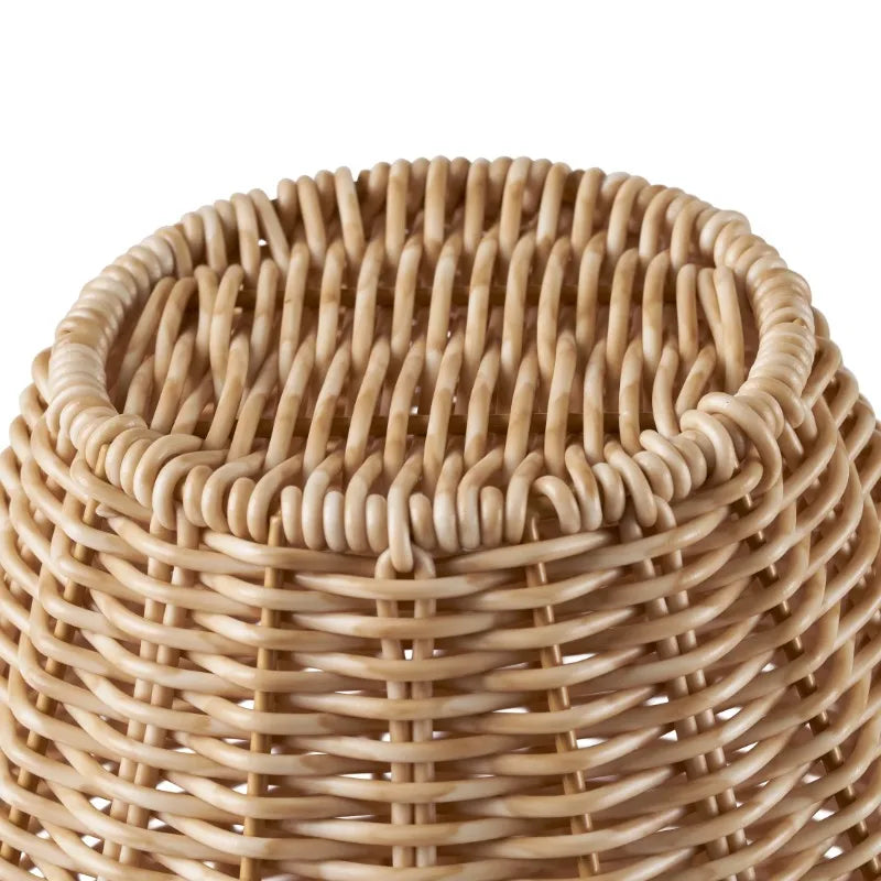 Homes & Gardens 9" Faux Wood Rattan Pitcher Vase