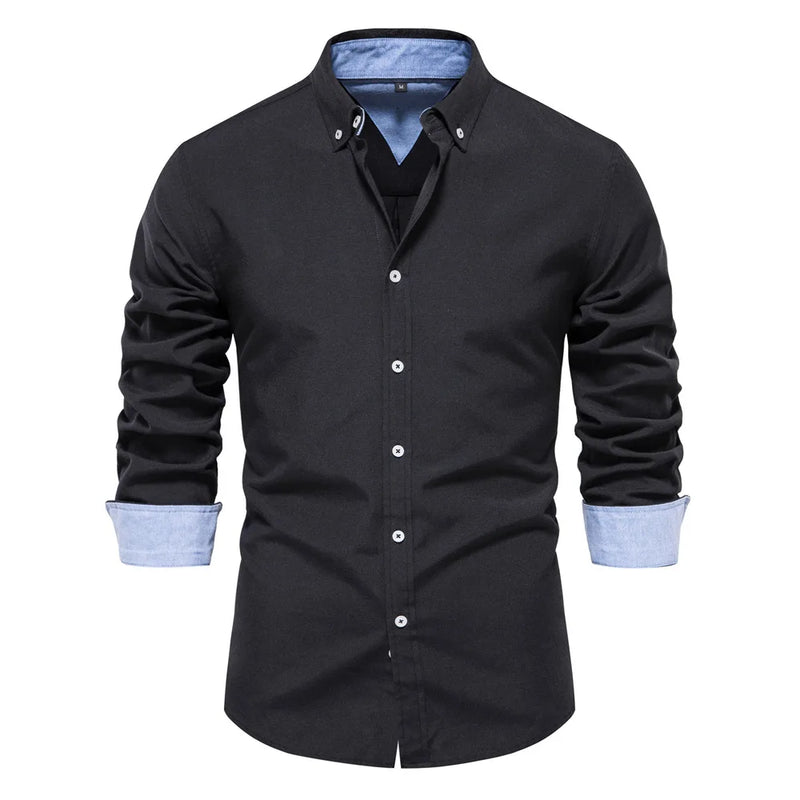 Casual Versatile Design European Size Long-Sleeved Shirt | SAMAG
