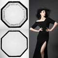 TRIOPO 55cm 65cm 90cm 120cm Foldable Octagon Softbox Bowens Mount for Sokani X100 COLBOR CL60 Godox Aputure LED Video Light