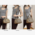 Elegant Genuine Leather Boston Handbag Women’s  Shoulder Bags Lady New Multi-Functional Crossbody Bag for Daily Casual & Work