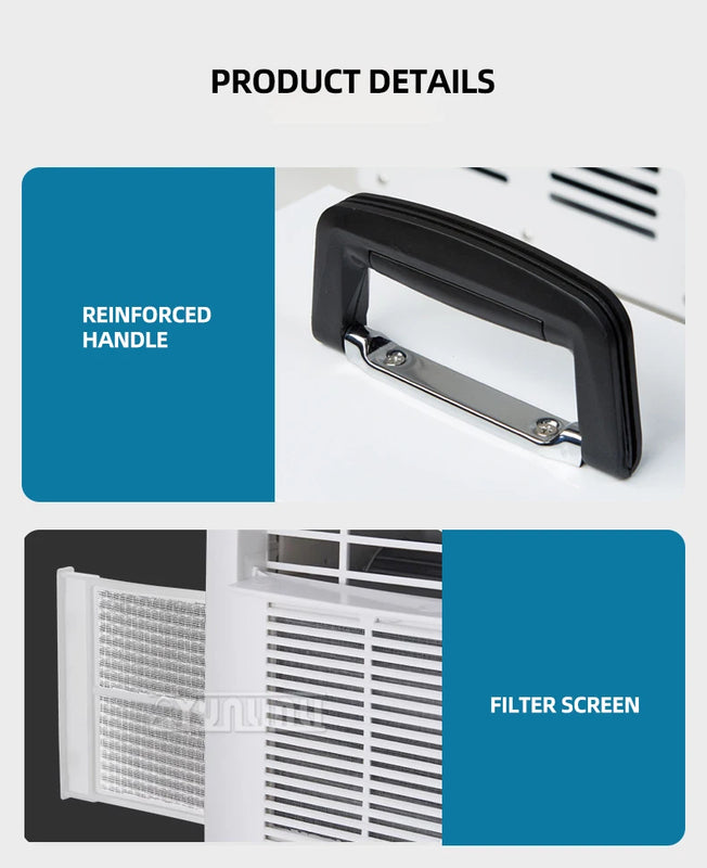 3000BTU Split Mobile Air Conditioner Remote Control Portable Small Air Conditioning Machine Climatiseur Maison
