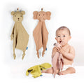 Baby Security Blanket Soft Cotton Muslin Comforter for Newborn Infant Sleeping Snuggle Toy Stuffed Animal Soothe Appease Towel