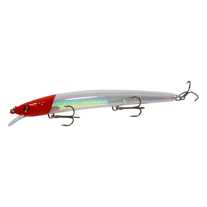 Big Laser Minnow Fishing Lures 13.5cm15g Hard Bait Crank | SAMAG