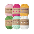 E8BD 6 Rolls Handmade Fabric Strip DIY T - shirt Yarn Knitting for Crocheting and Crafting for Hand Bag - View 9 | SAMAG