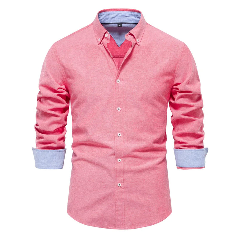 Casual Versatile Design European Size Long-Sleeved Shirt | SAMAG