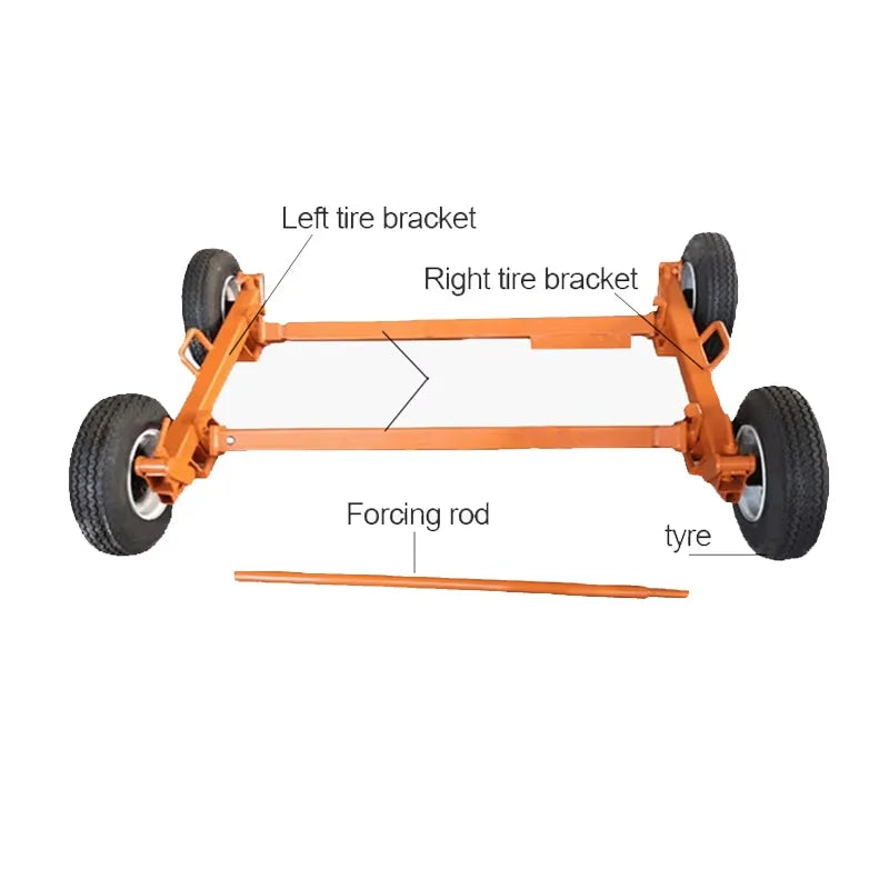 3T Car Jack Wheel Dolly Vehicle Mover Tow Dolly Large Wheel Moving Tool High Quality Auto Tire Dolly