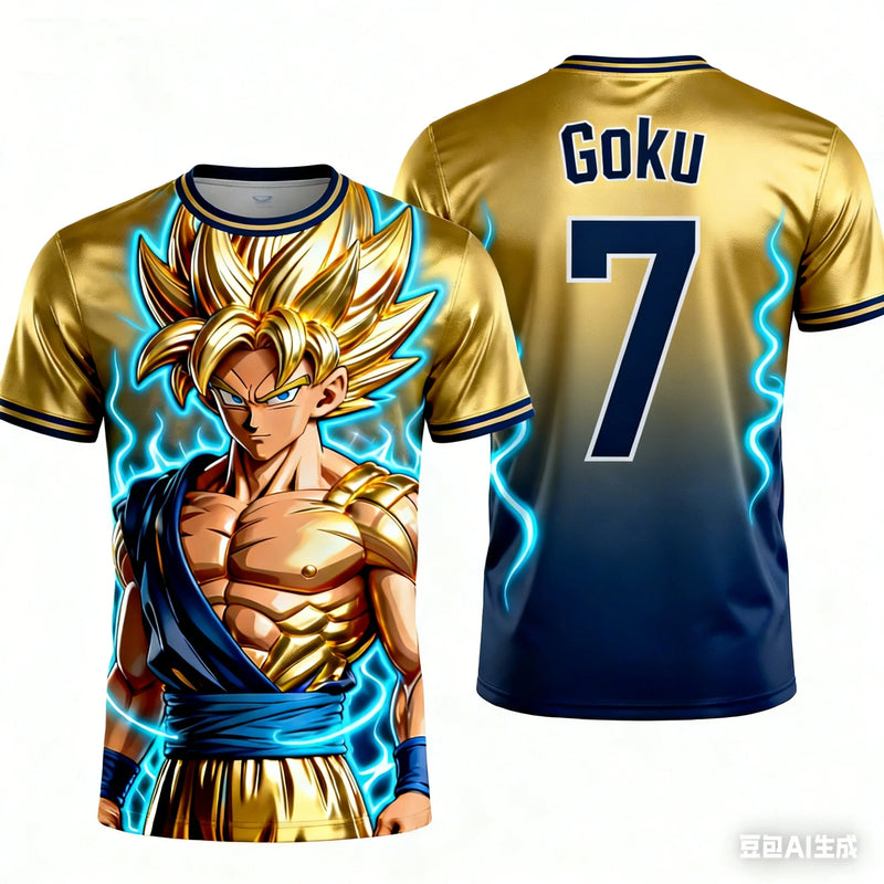Summer Dragon Ball Retro Fitness T - shirt Men's Oversized - View 10 | SAMAG