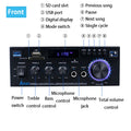 HiFi Digital Amplifier AK45 Bluetooth Amplify MP3 Channel 2.0 Surround Sound Amplifiers Support 90V-240V for Home Car MAX 350W*2