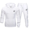 Sik silk Men Sets Fashion Autumn Spring Sporting Suit Sweatshirt Sweatpants Clothing 2 Pieces Slim - View 30 | SAMAG