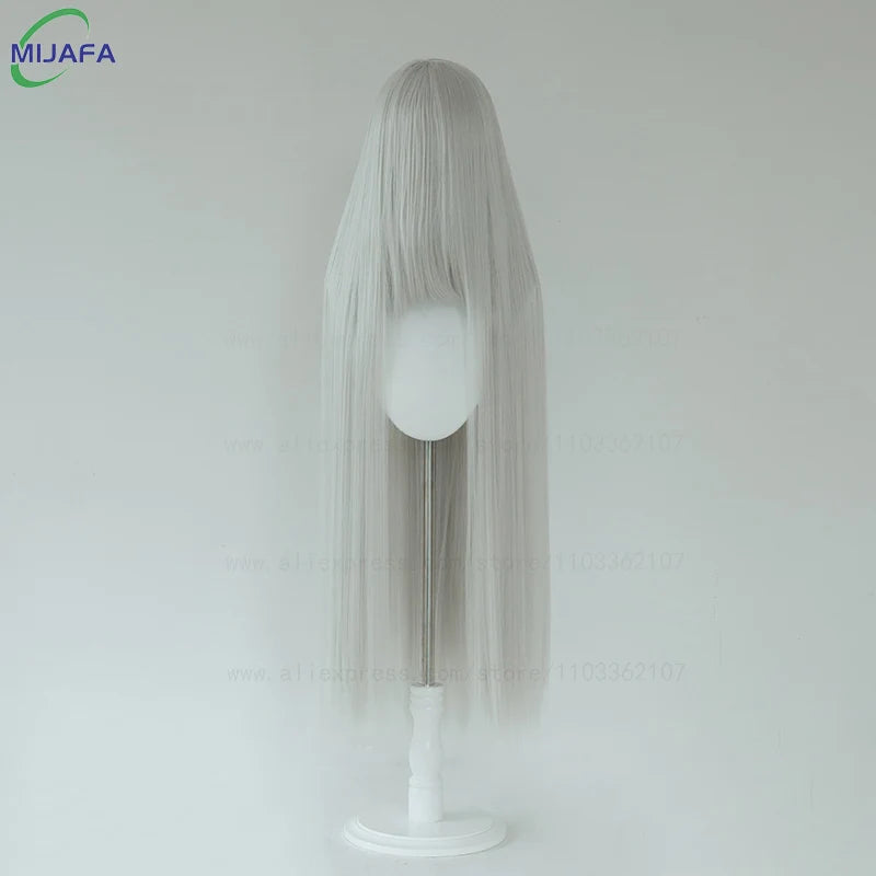 Very High Quality 600g 68 Colors 40 Inch 100cm Long Straight Cosplay Wig With Bangs Heat Resistant Hair Anime Wigs + Wig Cap