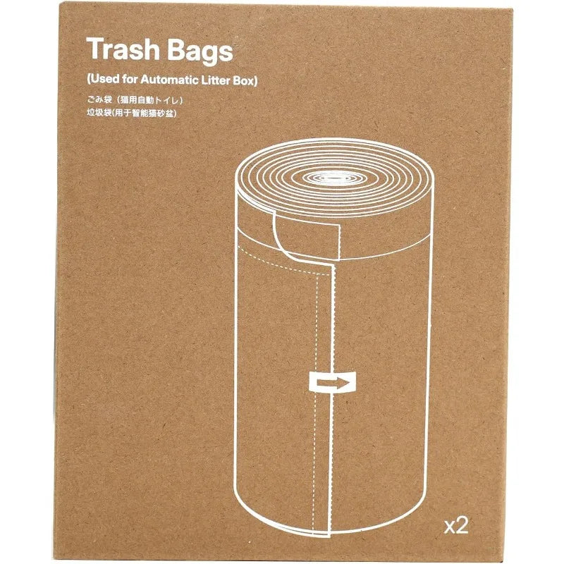 Neakasa Replaced Waste Bags-2 Rolls （30pieces）Cat Litter Waste Receptacles Bags for M1 Open-Top Self-Cleaning Cat Litter Box