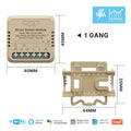 MOES Tuya Smart ZigBee WiFi Switch Module Dimmer Curtain Switch Smart Life App Remote Control Alexa Google Home Voice Control