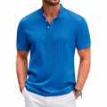 Hawaiian Men's Retro Cotton And Linen Henry Shirt Casual | SAMAG