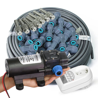 25-5M 60W Pump Adjustable Spray Nozzle Timer Watering | SAMAG