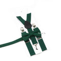 Fashion Men Kids Turquoise Green Suspender Bowtie Sets Elastic Solid Color Y - back Straps Butterfly - Visuel 21 | SAMAG