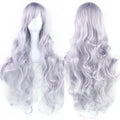 Soowee Curly Long Synthetic Hair Green Wig Hairpiece Pink Black Party Hair Cosplay Wigs for Women