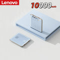 Lenovo New 500000mAh Mini Power Bank Built-in 4 Cables Large Capacity Super Fast Charging External Battery for IPhone Samsung
