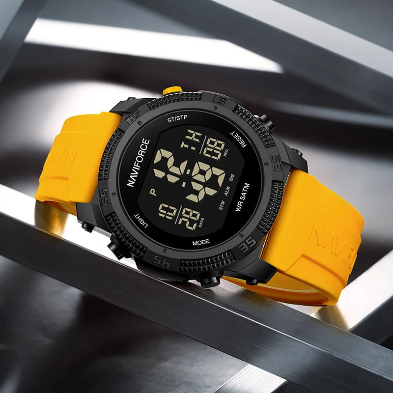 New Original Men Electronic Watches Simple Trend Wild Silicone Strap Wristwatches for Man 5ATM Waterproof - Visuel 6 | SAMAG