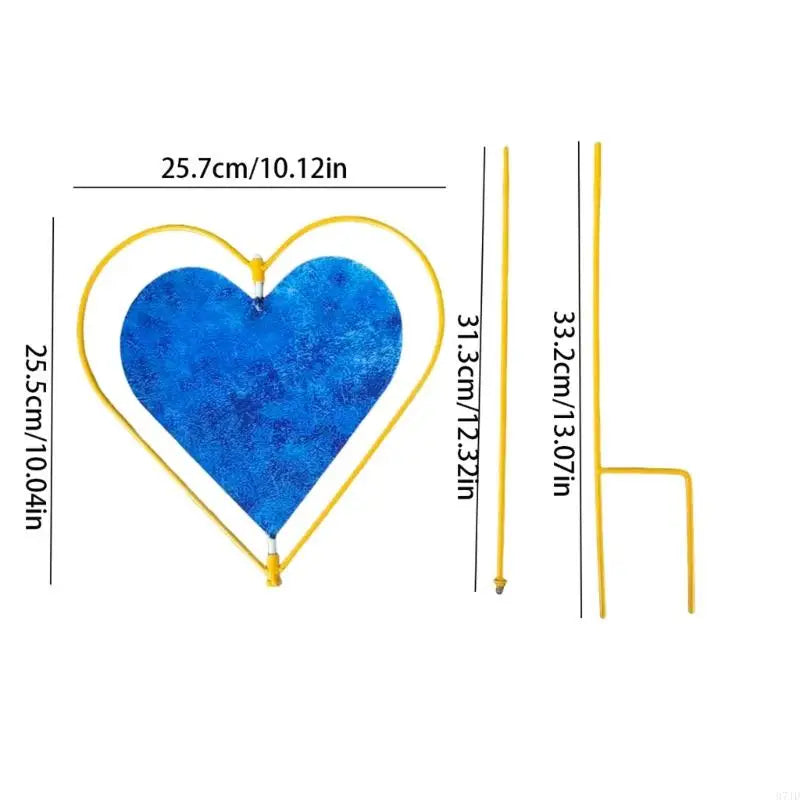 Garden Decors for Outside,Metal Love Heart Decorative Garden Stakes Yard Art Garden Decorations for Outdoor Pathway 37JD