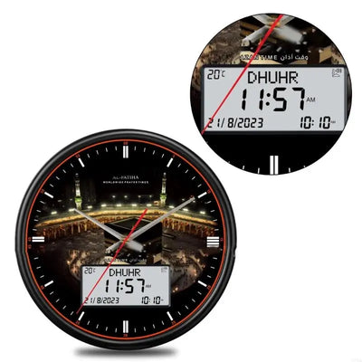 Modern Wall Clock 33cm Large Screen Round With Roman | SAMAG