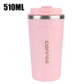 Thermo Cafe Coffee Mug 380/510ML Car Thermos Mug Leak_Proof Travel Thermo Cup for Tea Water Coffee Double Stainless Steel
