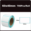 700pcs/Roll 40*20/40*30/50*30mm Print Supplies Thermal Label Sticker Paper Waterproof Supermarket Price Blank Label Direct Print