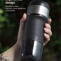 HiBREW Portable Coffee Machine Expresso Coffee Maker Fit Nexpresso Capsule Coffee Powder for Car Camping & Home Heat Water H4A