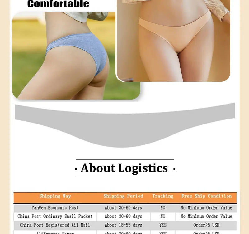6pcs Cotton Women's Lingerie M-XXL Solid Seamless Panties Sexy Breathable Low-Waist Briefs Female Soft Comfortable Underpants