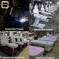 3 motor White High quality Massage beauty spa bed with comfort Sponge of full body massage equipment for beauty massage salons