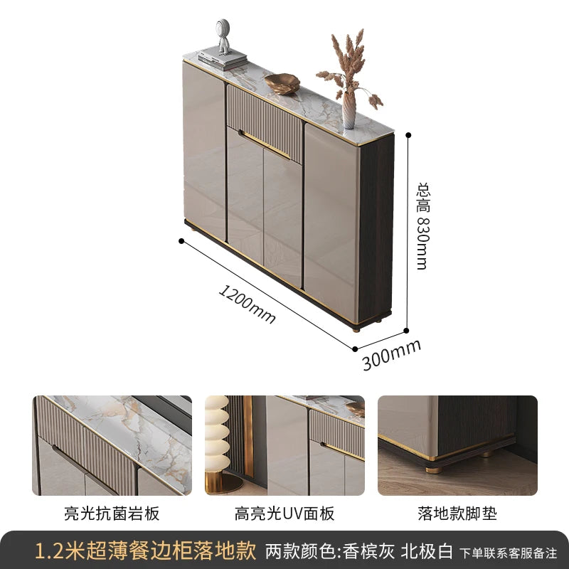 Water Proof Design Storage Cabinet Narrow Standing Kitchen Sideboard Cabinet Drawers Entryway Meuble De Rangements Decoration