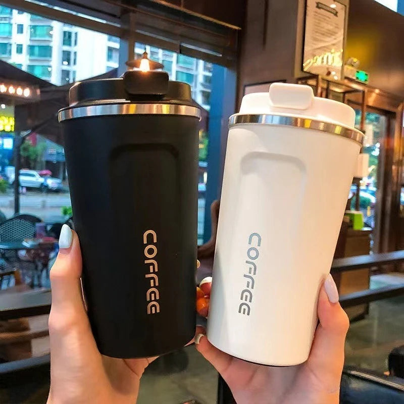 380/510ML Thermos Coffee Mug Double Wall Stainless Steel Thermo Bottle Car Thermal Cup Cold and Hot Outdoor Sports Vacuum Flask