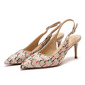 CHCH Women's 7cm High Heels Ankle Strap Heeled Sandals Wedding Party Dress Shoes