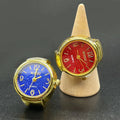 Kiss Jewelry Women Men Vintage Classic Finger Watch Rings Punk Stretchy Strap Quartz Watches Clock Ring Hip-hop anillos 2023